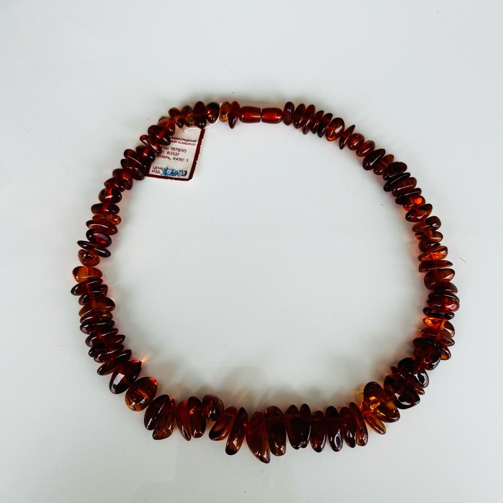 A precious, healing necklace made of Baltic amber